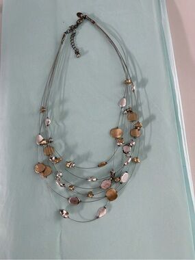Lia Sophia Multi-Strand Gold & Silver Tone Women's Necklace